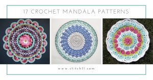 There’s nothing quite like a crochet mandala. These all free crochet patterns are fun and useful for many different purposes. #CrochetMandala #FreeCrochetPattern #CrochetMandalaPattern