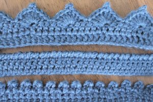 Cathedral Edging - These 10 crochet edging ideas range from pointy, wavy, curvy to bumpy. Give that simple looking item a popping personality! #crochetedging #crochetpatterns #crochetedgingideas
