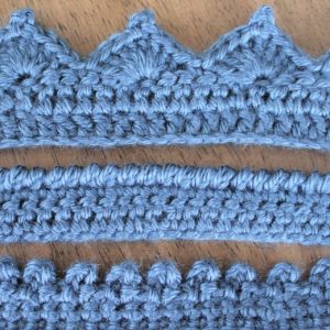 Cathedral Edging - These 10 crochet edging ideas range from pointy, wavy, curvy to bumpy. Give that simple looking item a popping personality! #crochetedging #crochetpatterns #crochetedgingideas
