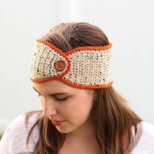 Crochet Pumpkin Spice Headband - Check out these cute, versatile and functional crochet ear warmer patterns and get started on your stock before the cold sets in! #crochetearwarmerpatterns #crochetearwarmers #crochetpatterns