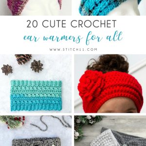 20 Cute Crochet Ear Warmers for Fall - Check out these cute, versatile and functional crochet ear warmer patterns and get started on your stock before the cold sets in! #crochetearwarmerpatterns #crochetearwarmers #crochetpatterns