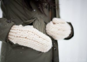 Crochet Cabled Mittens - These crochet mitten patterns will warm your hands up and keep them ready for use throughout the season. #crochetmittenpatterns #crochepatterns #freecrochepatterns