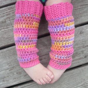 Bubblegum Baby Leg Warmers - These 19 crochet leg warmers are just some of the comfiest ones we can find that you can do in a jiff! #crochetlegwarmers #crochetpatterns #freecrochetpatterns