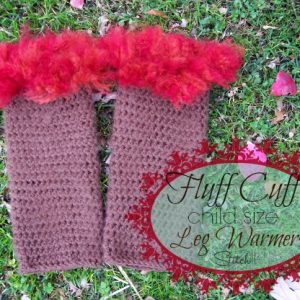 Fluff Cuff – Child Size Leg Warmers - These 19 crochet leg warmers are just some of the comfiest ones we can find that you can do in a jiff! #crochetlegwarmers #crochetpatterns #freecrochetpatterns