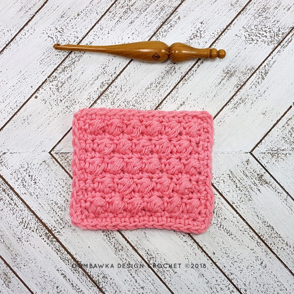 Pretty Pebbles Stitch - These 20 unique crochet stitches may challenge you or even confound you for a moment, but tackling them and mastering them will be gratifying. #crochetstitches #uniquecrochetstitches