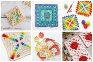 25 Easy Crochet Squares You Can Use To Make Blankets - If you’re thinking of starting a crochet blanket and want to give it that extra touch of ‘oomph’ - using any of these crochet squares might be the thing you need! #crochetsquares #afghansquares #crochetpatterns