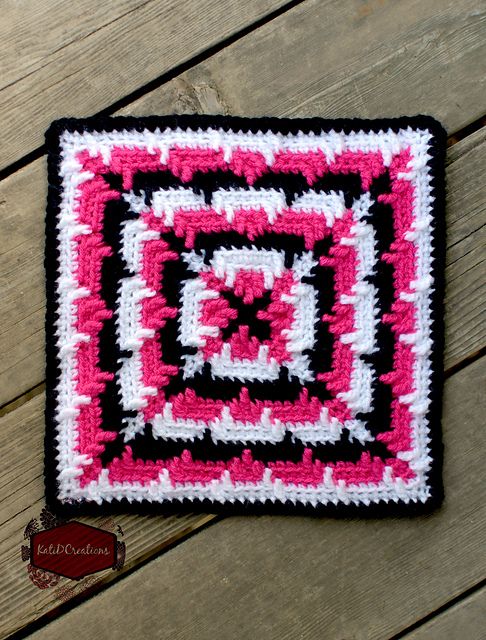 Squared Ripples - If you’re thinking of starting a crochet blanket and want to give it that extra touch of ‘oomph’ - using any of these crochet squares might be the thing you need! #crochetsquares #afghansquares #crochetpatterns