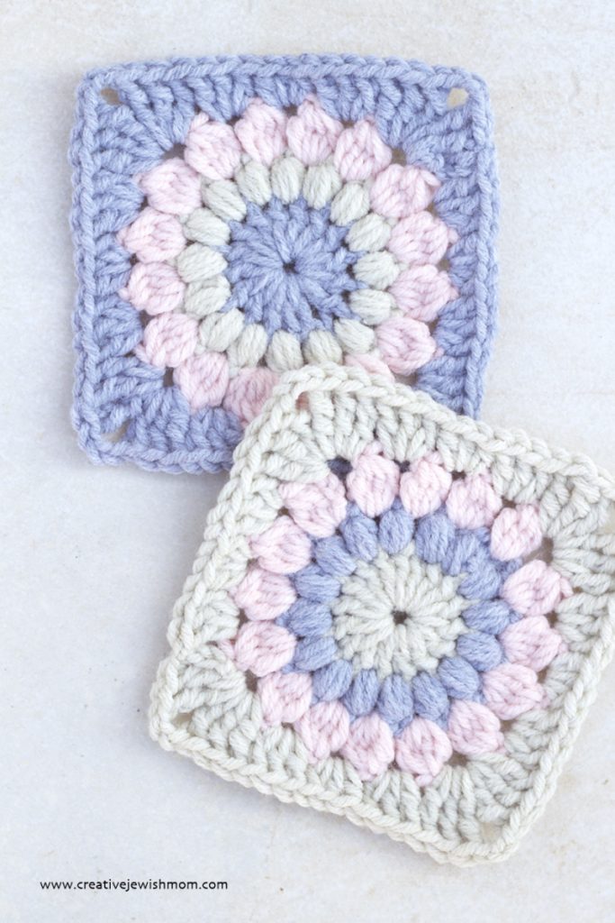 Sunburst Granny Square - If you’re thinking of starting a crochet blanket and want to give it that extra touch of ‘oomph’ - using any of these crochet squares might be the thing you need! #crochetsquares #afghansquares #crochetpatterns