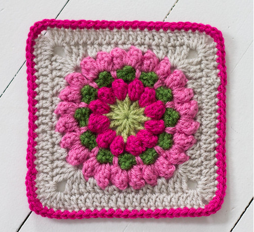 Connie’s Garden Crochet Granny Square