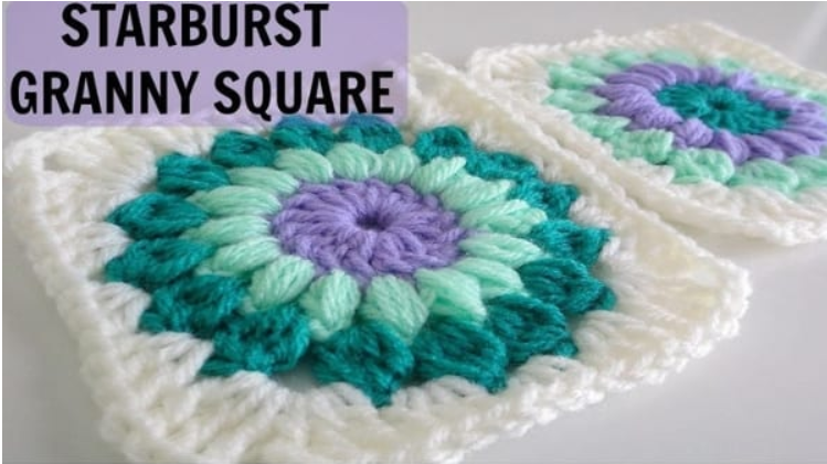  Crochet Sunburst Granny Squares