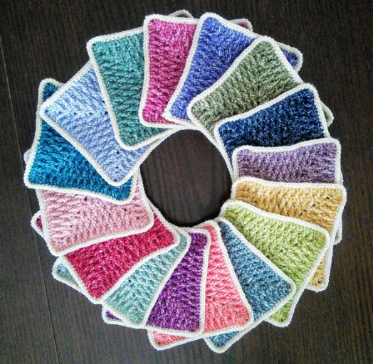 Textured Ripple Crochet Granny Square