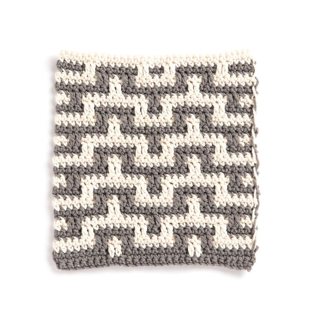 Mosaic Crochet Dishcloth