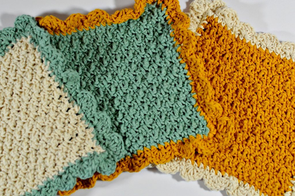 Scalloped Edge Crochet Dishcloths