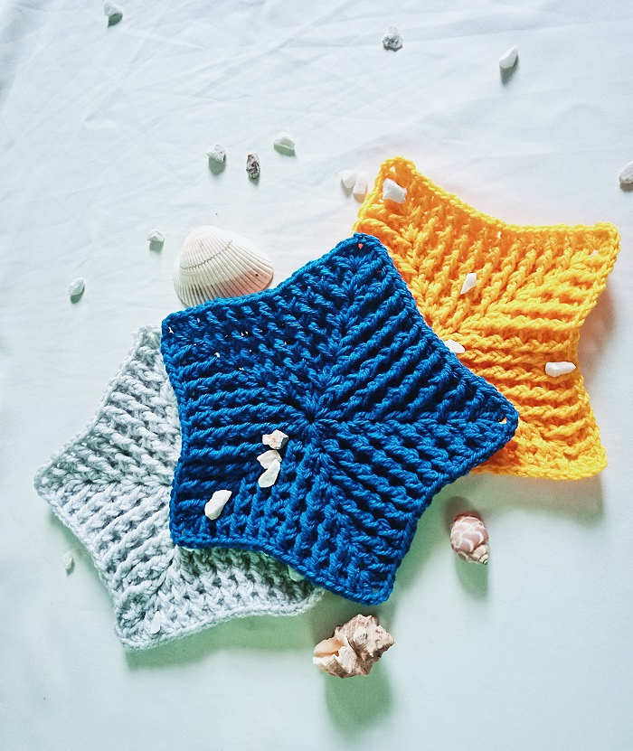 Star Crochet Dishcloth
