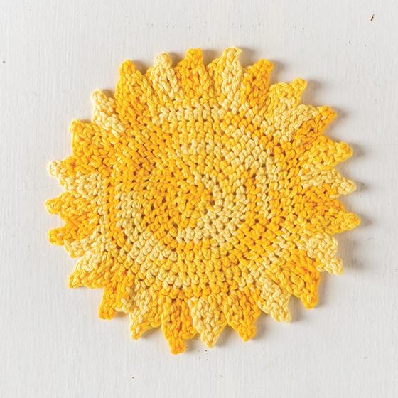 The Sun’s Out Crochet Dishcloth