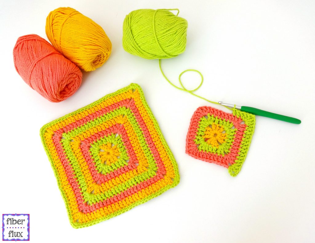 Tropical Punch Crochet Dishcloth
