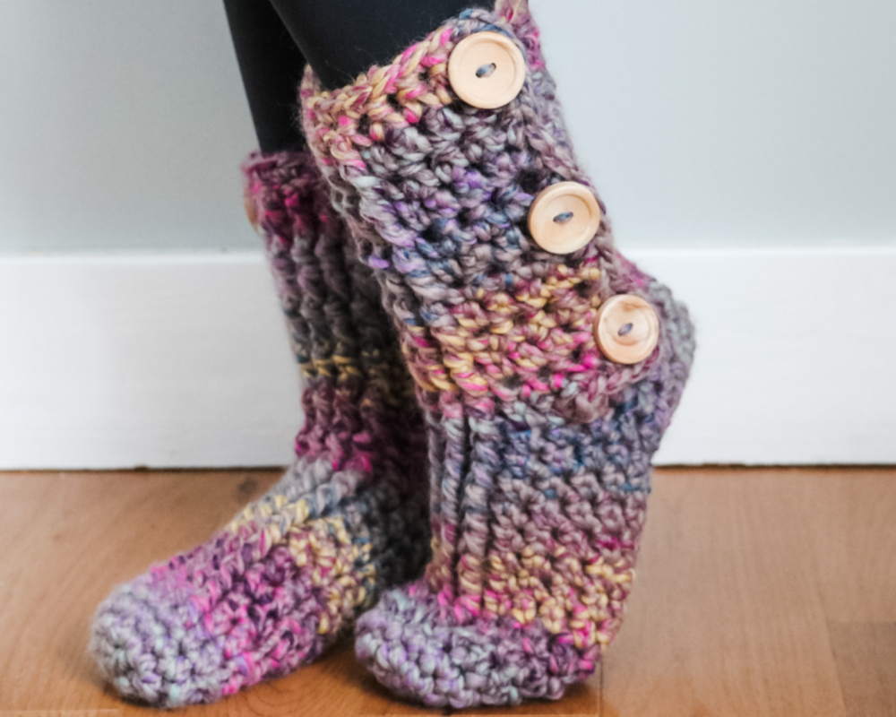 Done in a Day Crochet Slipper Boots