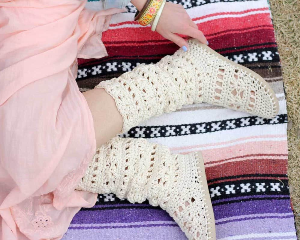 Crochet Coachella Boots