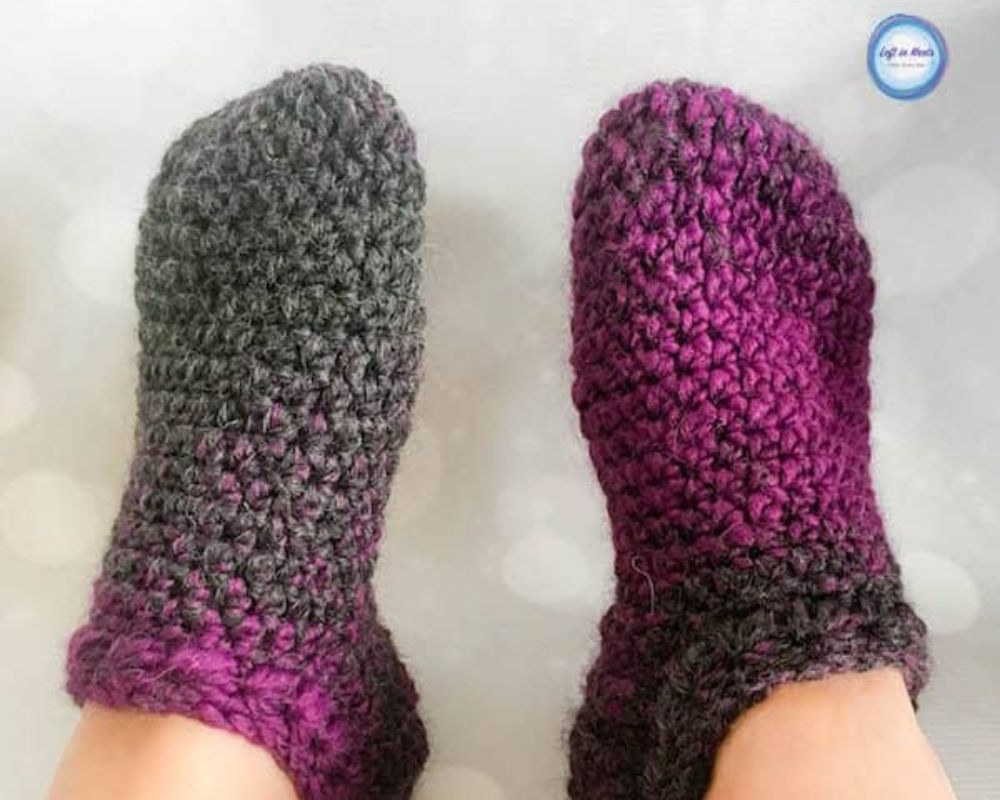 Crochet Star Gazer’s Slipper Socks