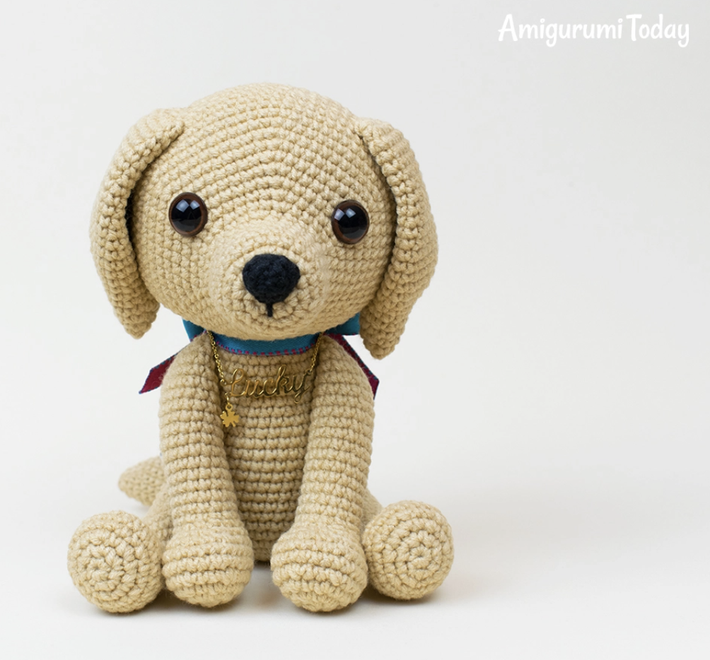 Lucky Puppy Crochet Toy