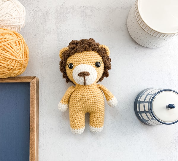 Mini Crochet Lion