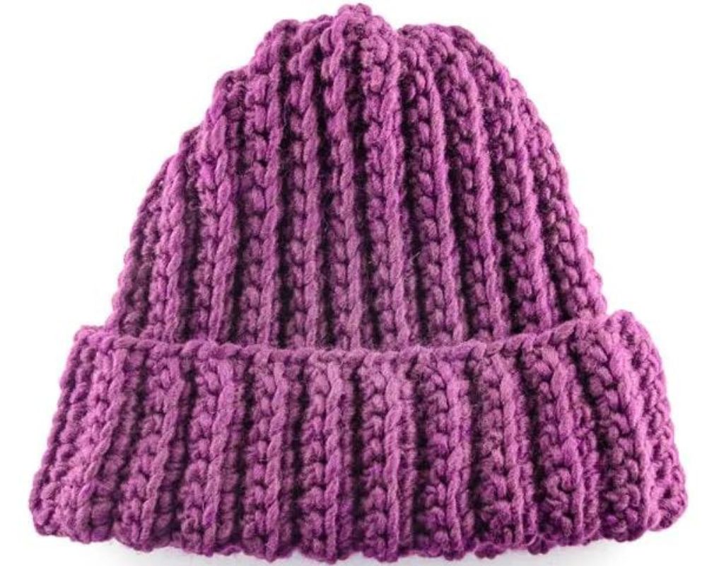 Quick and Easy Crochet Ribbed Hat 