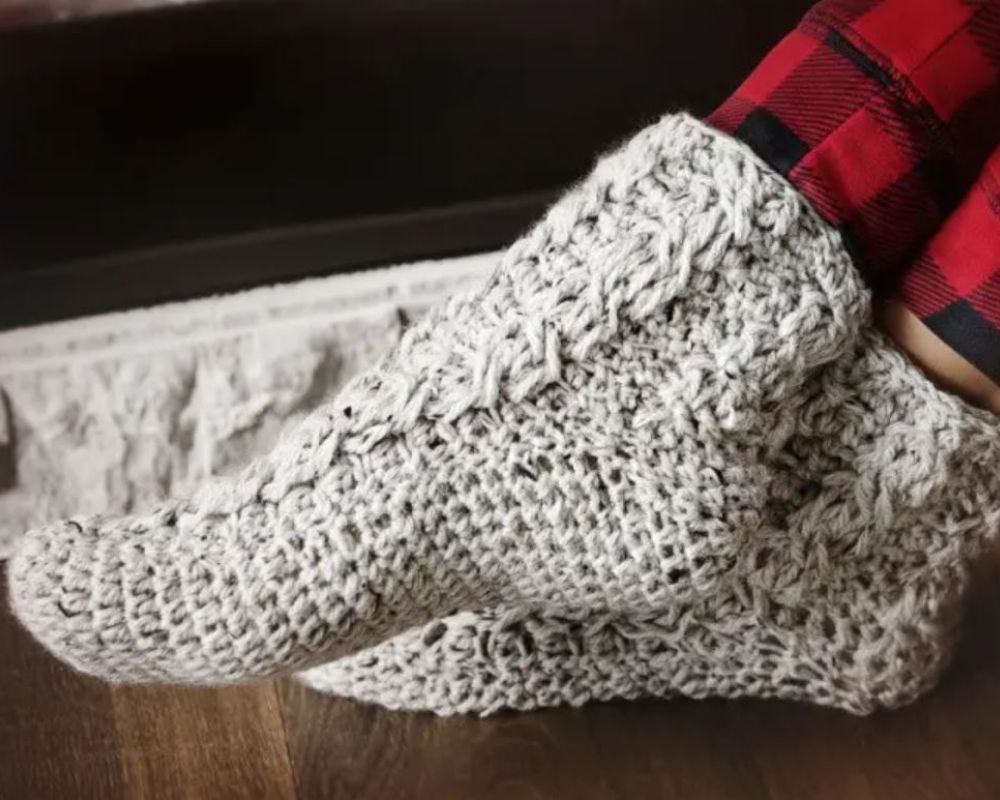Crochet Cozy Slipper Socks 