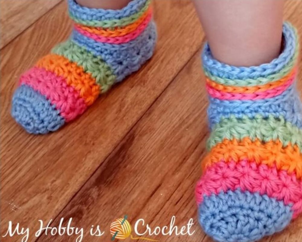 Crochet Starlight Slipper Socks 