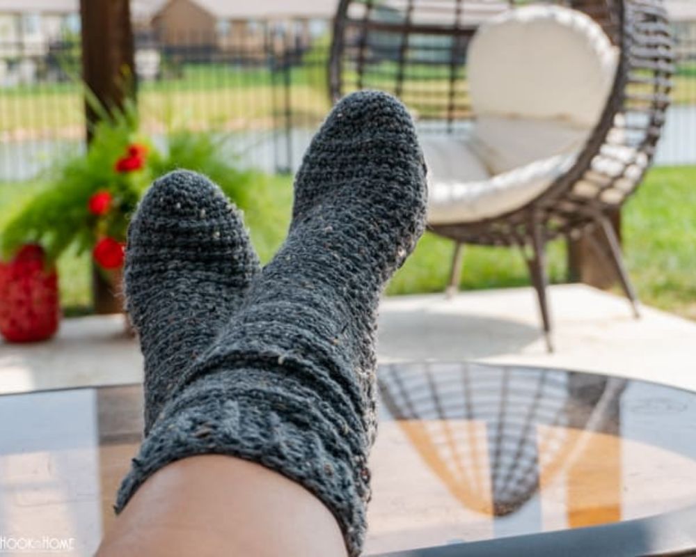 Toe-tally Easy Crochet Socks 