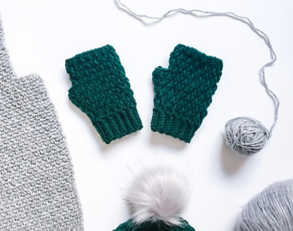 Crochet Aspen Fingerless Gloves