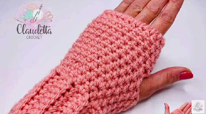 Crochet Simple Fingerless Gloves