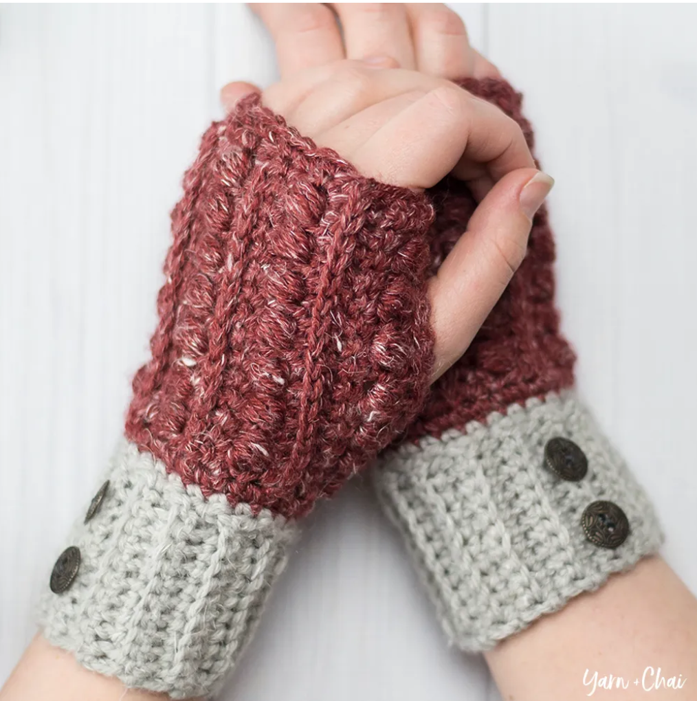 Crochet Malia Wrist Warmers