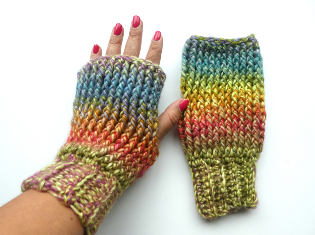 Up North Crochet Fingerless Gloves

