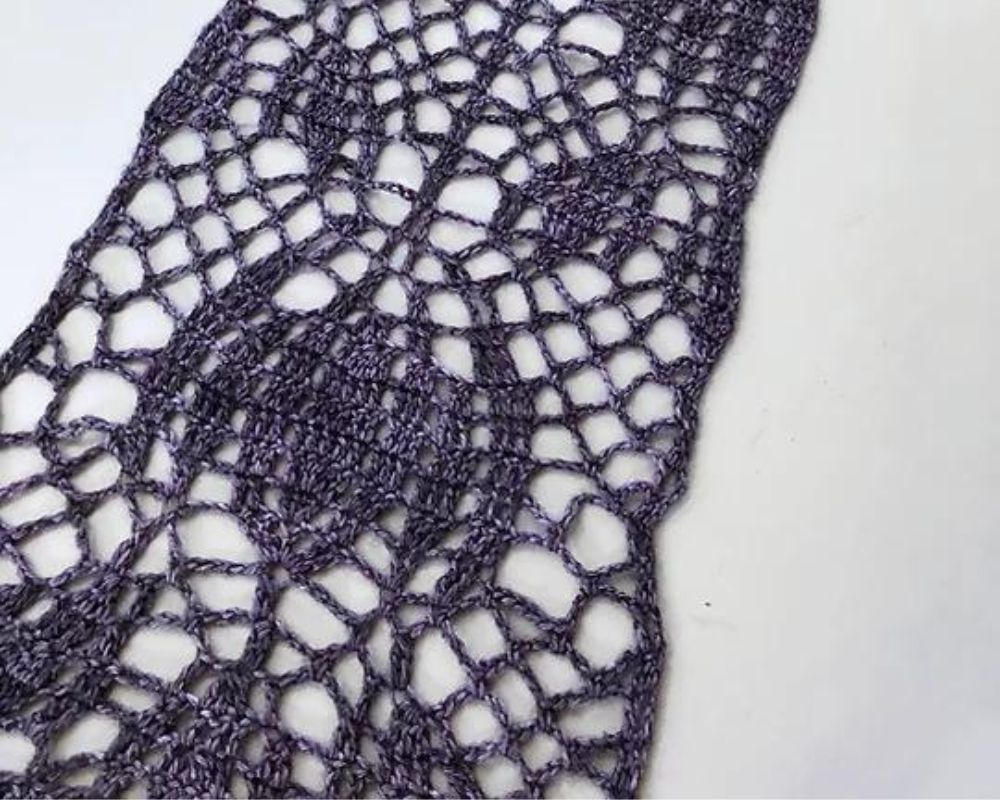 Imperial Lace Crochet Scarf 