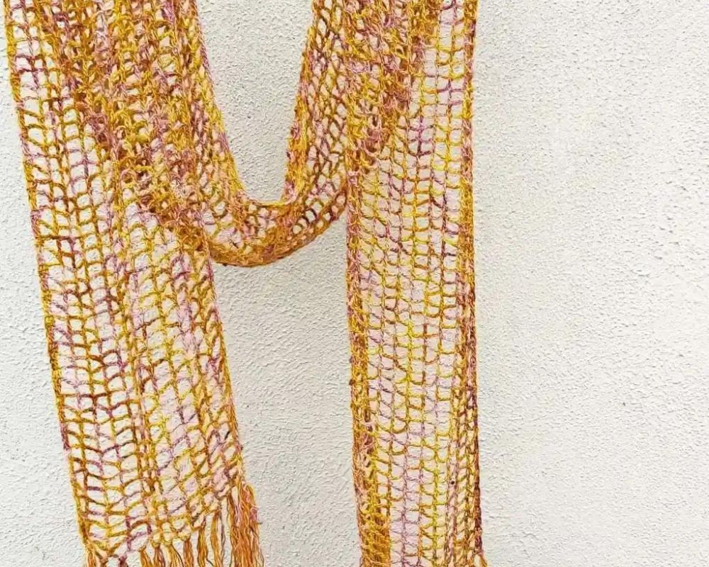 Simple Lace Crochet Scarf 