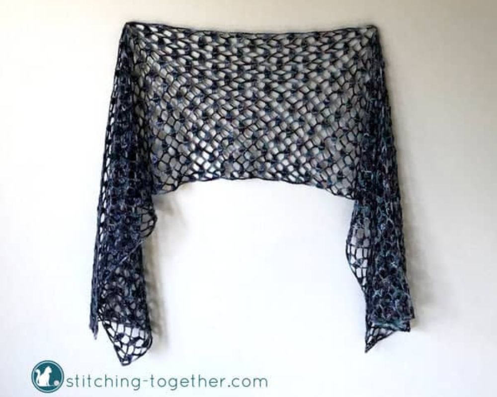 Crochet Lacy Scarf