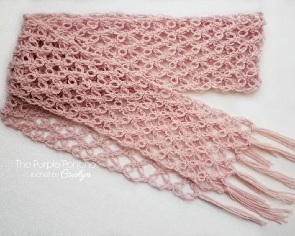 Love Knot Crochet Scarf 