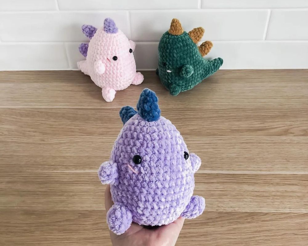 Crochet Chonky Dinosaur