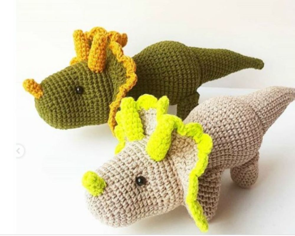 Triceratops Crochet Amigurumi 